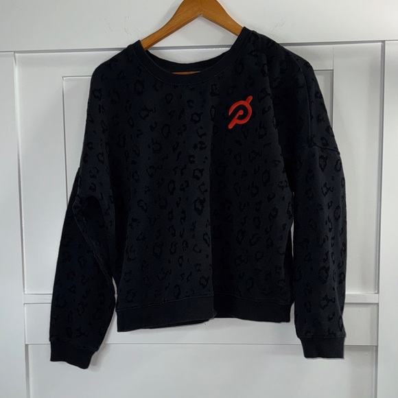 Peloton Sweaters - Peloton Black Leopard Print Sweater